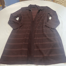 NWT Misook Plum Purple Women s Cardigan Duster Size Large New
