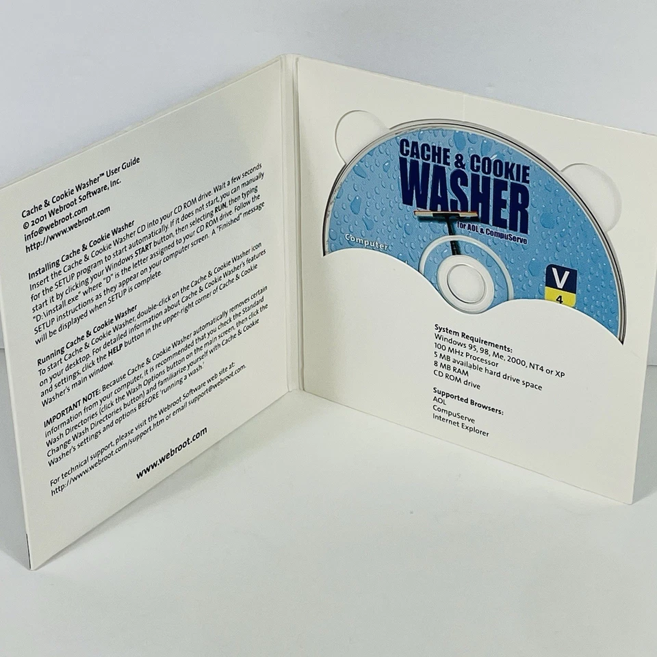 Cache & Cookie Washer for AOL and CompuServe by Webroot Software, Inc. - Image 2 of 4