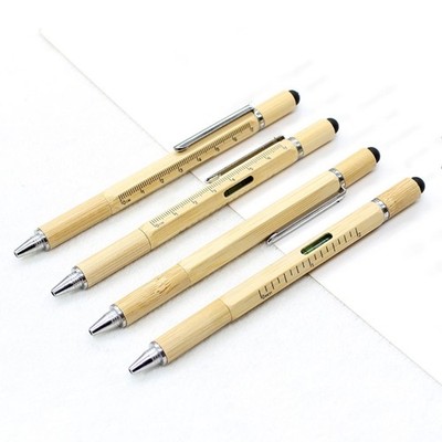 Gift Pen for Men 6 in 1 Multitool Tech Tool Pen with Screwdriver Ruler Levelgaug