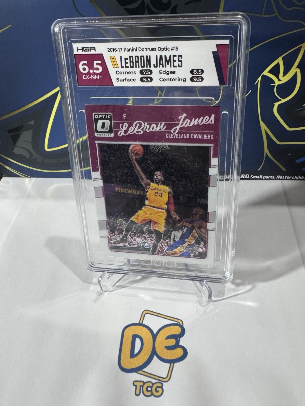 2016-17 Panini Donruss Optic Lebron James #15 w/ Kobe Bryant EX-NM 6.5