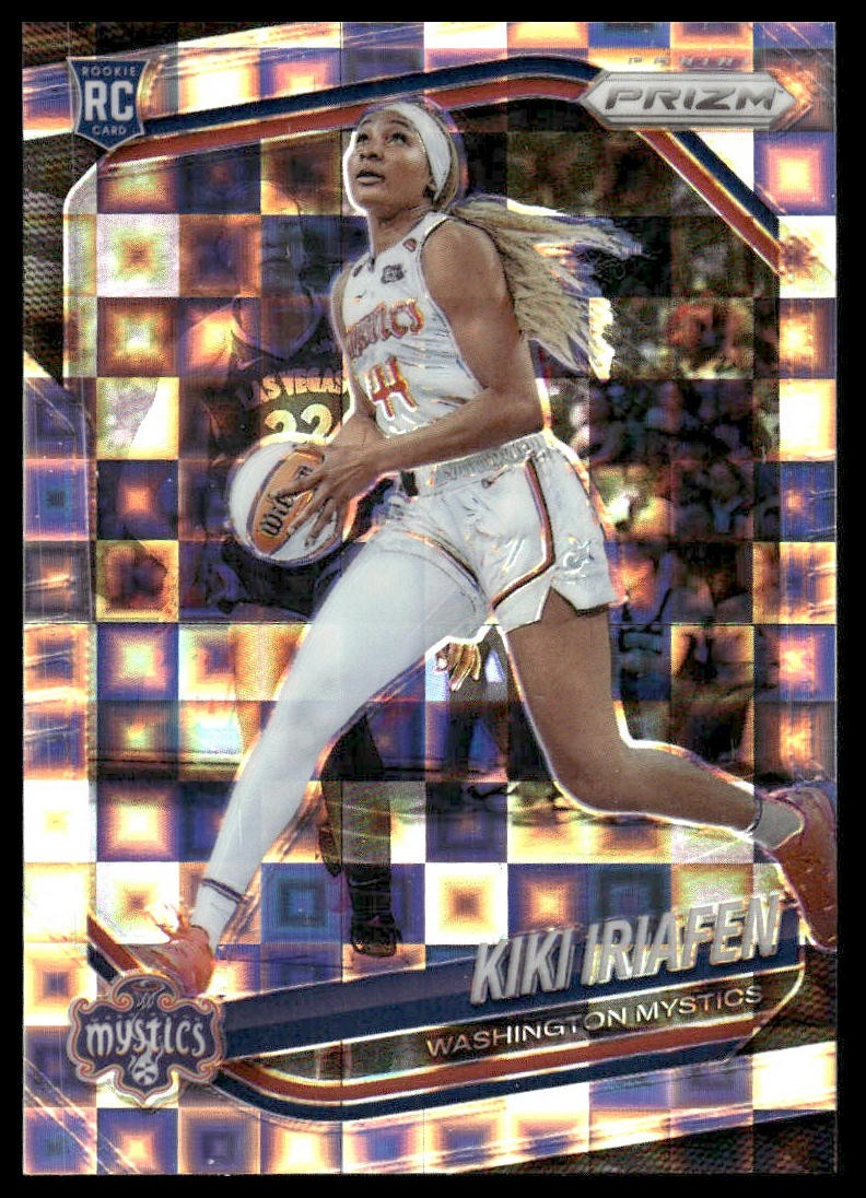 2025 Panini Prizm WNBA #72 Kiki Iriafen Checkerboard Prizms