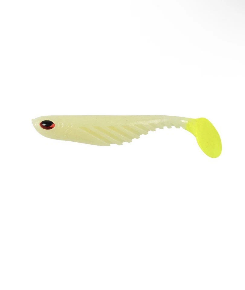 Berkley Powerbait Ripple Shad 4 pulgadas brillo Chartreuse cebo de pesca de plástico suave Foto 2 de 2