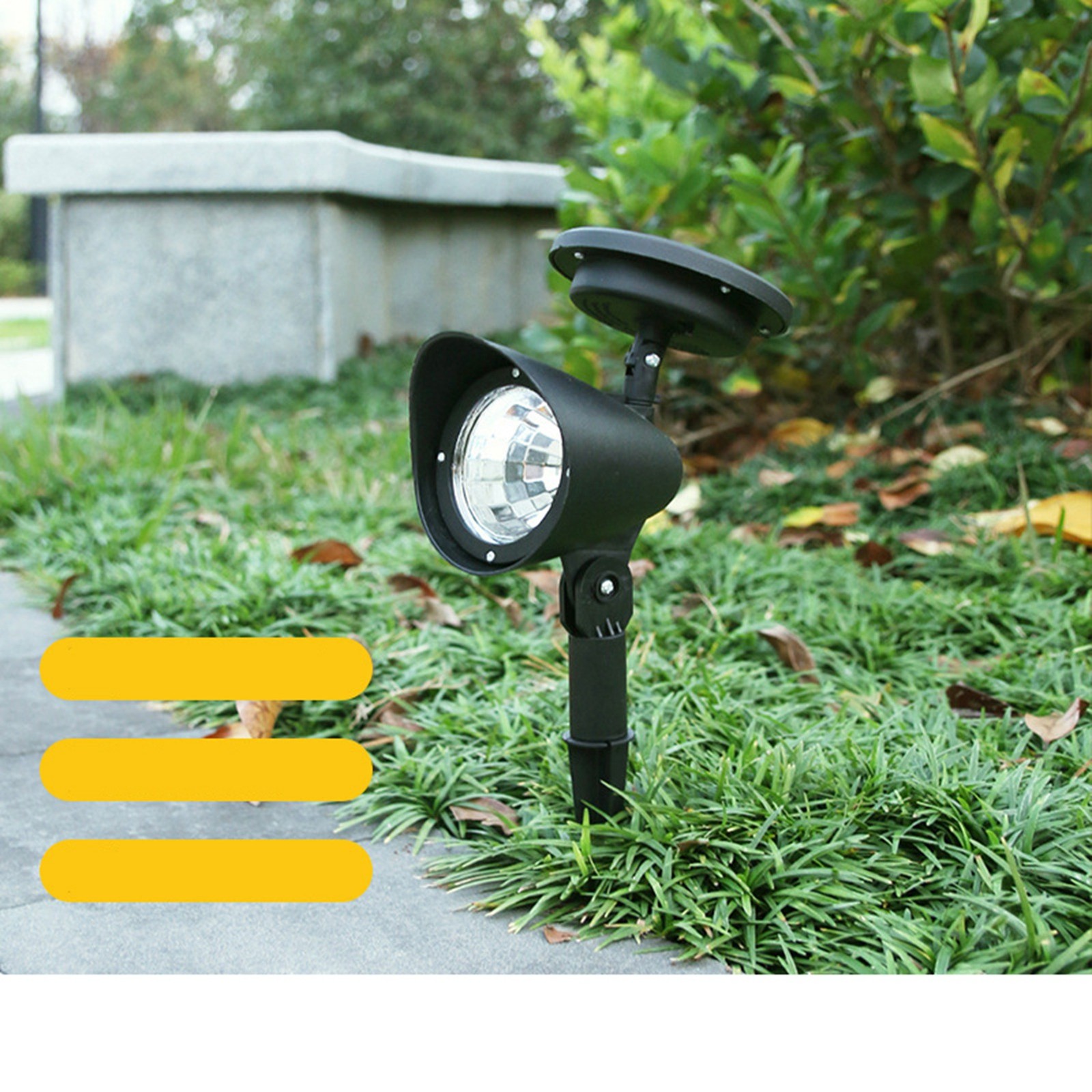 Outdoor Solar Spotlight LED Lamp Waterproof Garden Lamp Ground Lawn Light For La