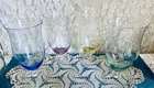 Lenox Butterfly Meadow Set of 4 Footed Colored Iced Tea Water Glasses