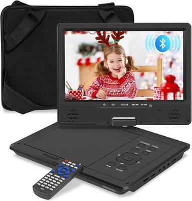 12.5'' Portable DVD Player, Bluetooth Headrest Video Players 12.5inch, Black 