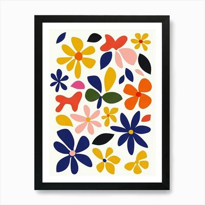 Flowers By Henri Matisse Art Print Framed Wall Art Poster Canvas Print Picture