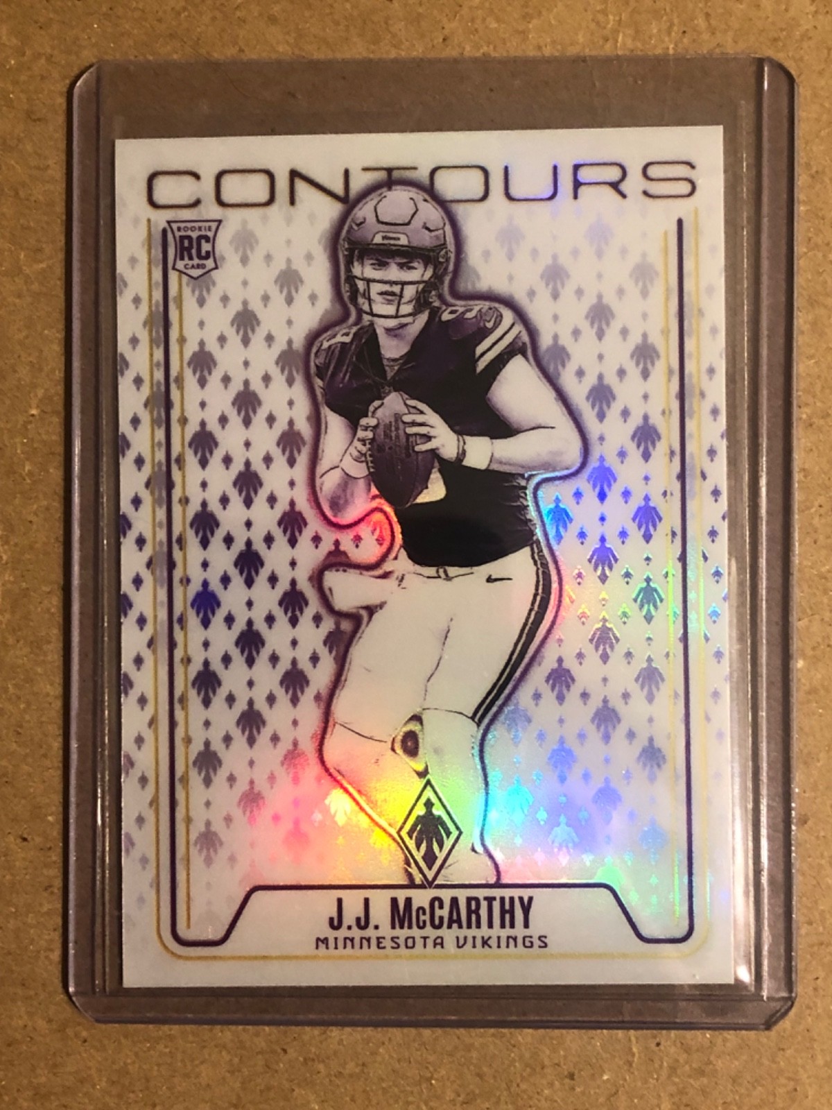 2024 Panini Phoenix - Contours J.J. McCarthy #CON-JMY Hyper (RC)