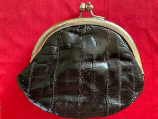 Vintage Eel Skin Women s Wallet Purse Burgundy Red