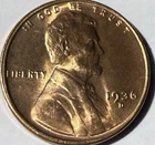1936 D Lincoln Wheat Cent Penny - BU RD Beauty - #2057