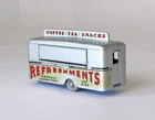 Vintage Lesney Matchbox #74 Mobile Canteen Dark Blue Base Gray Wheels XLNT 1959