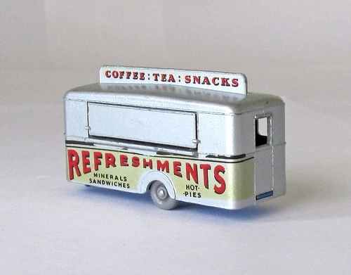 Vintage Lesney Matchbox #74 Mobile Canteen Dark Blue Base Gray Wheels XLNT 1959