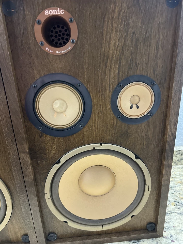 ⭐️Altavoces reflectores de graves sónicos Pioneer DE COLECCIÓN PROBADOS/LEER DESCRIPCIÓN ⭐️ Foto 3 de 4