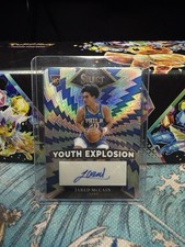 2024-25 Panini Select Jared McCain Youth Explosion YE-JAR Prizm Auto 76ers