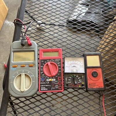Lot Of 4 UNTESTED Multimeters 