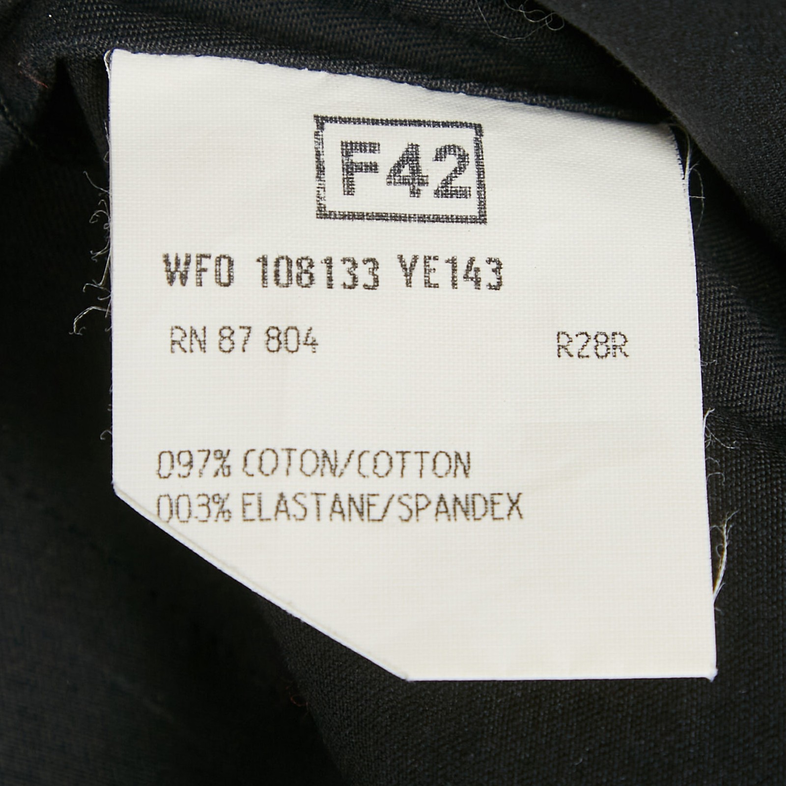 Abito midi Saint Laurent nero cotone collo alto L