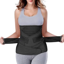3 in 1 Postpartum Belly Band - Support Recovery S/M, Black