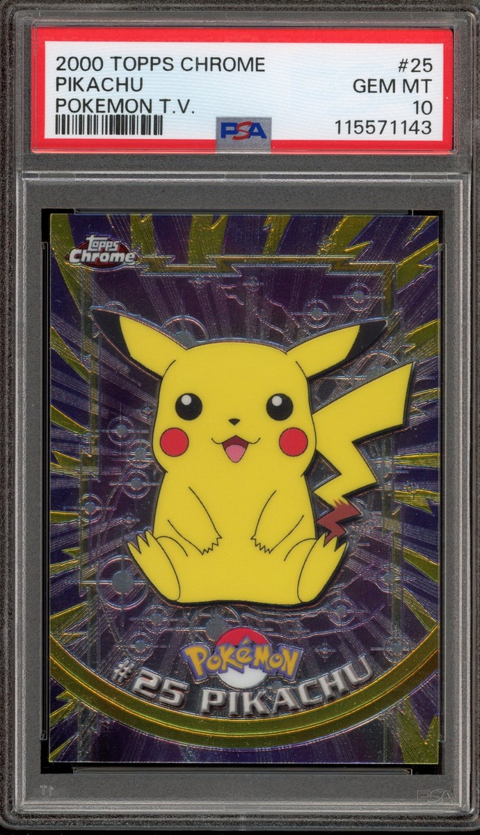 Pokemon Topps Chrome Pikachu #25 PSA 10 Gem Mint | eBay