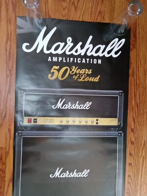 Marshall Stack 1959HW 50 Years of Loud Door Size Poster 1997 Retro