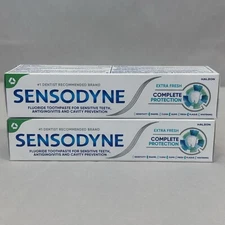 Sensodyne Complete Protection Extra Fresh Toothpaste 3.4oz 2 pack Ex01/2026