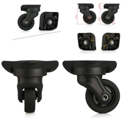 Luggage Wheels Replacement Kit (4pc) - 360° Spinner Casters Repair For Suitcases, W149 Size