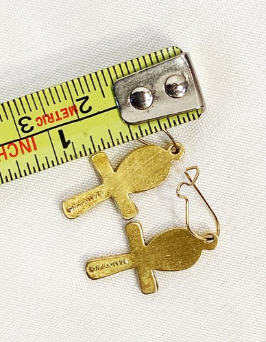 Vintage MMA Metropolitan Museum of Art Egyptian Revival 1976 ANKH Ohrringe - Bild 4 von 4