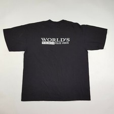 Vintage World's Wildest Police Videos Men's Size XL Spike TV Promo Cops T Shirt 