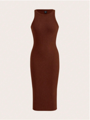 metallic mesh knit dress Betsy & Adam Women's Metallic V-Neck Long-Sleeve Gown - Mocha Gold