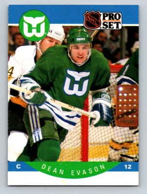 1990 Pro Set 103 Dean Evason Hartford Whalers