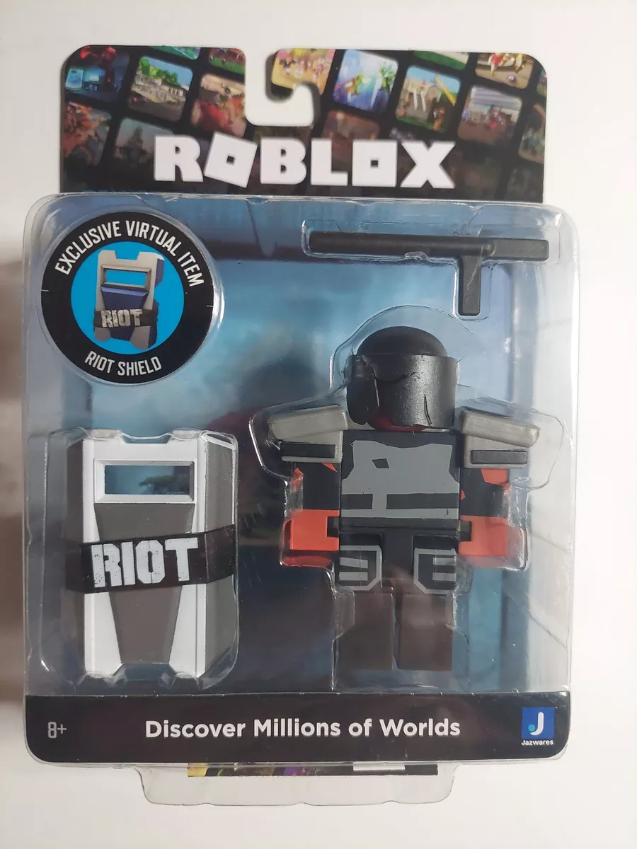 ROBLOX Action Figure COLLECTION TOWER DEFENSE SIMULATOR RIOT Virtual Code  SHIELD