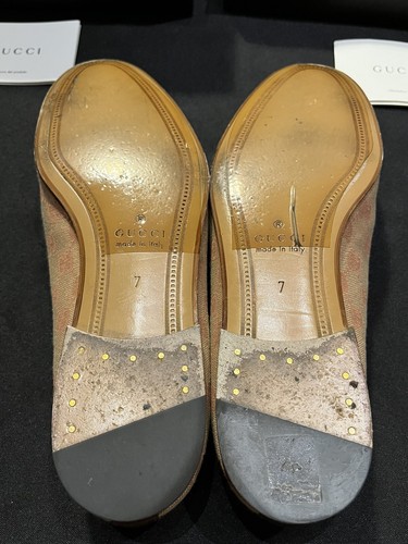 GUCCI JORDAAN LITERATUR UND KUNST FREIZEIT FLACH GG HALBSCHUHE SCHUHE 41 US 8 AUTHENTISCH - Bild 21 von 24