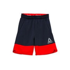 Reebok "Surge" Navy Blue Red Colorblock Boys Shorts Size M 8