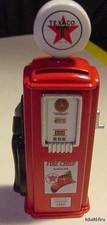 VINTAGE TEXACO FIRE CHIEF STAR GAS PUMP DIME COIN  BANK gasoline red old style