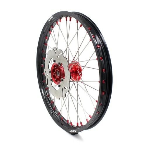 KKE 21in. 18in. Wheels Rim Set Fit HONDA XR400R 1996-2004/ XR600R 1991-2000 Red - Picture 10 of 13