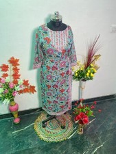 New Design Hand Block Print Woman Kurti Dress Party Wear Casual Dress AAA Quali