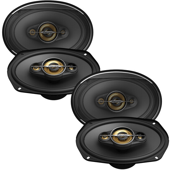 2 пары 4-полосные коаксиальные колонки Pioneer TS-A6971F мощностью 400 Вт RMS 6x9 34490₽