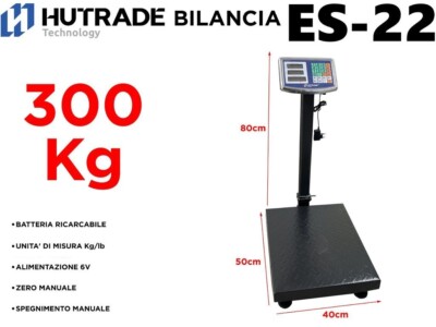x Waage Digitalwaage 300Kg Elektronische Plattform LCD-Display Es-22 mar
