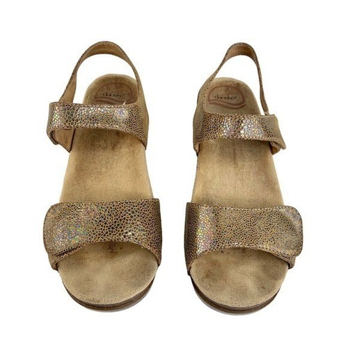 Sandali Dansko Sonnet taglia 38 metallizzati e marroni slingback oro - Foto 2 di 8