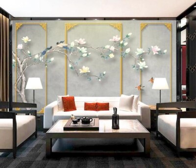 3D Chinese Style ZHUA30124 Wallpaper Wall Murals Removable Self-adhesive Ann