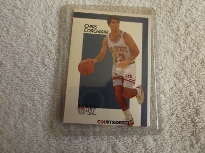 Courtside: Basketball ''CHRIS CORCHIANI'' #13/45 NC State 1991 Draft Pix Card