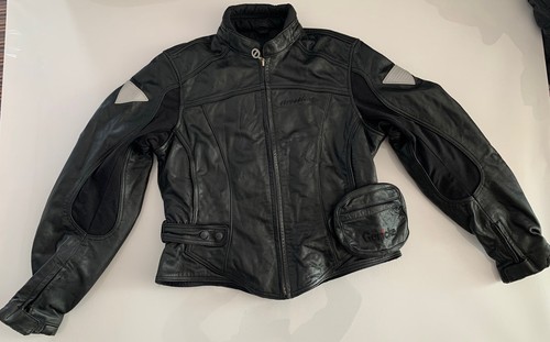 HEIN GERICKE WOMANS STREETLINE LEATHER BIKER JACKET 42" INCH - Picture 10 of 11