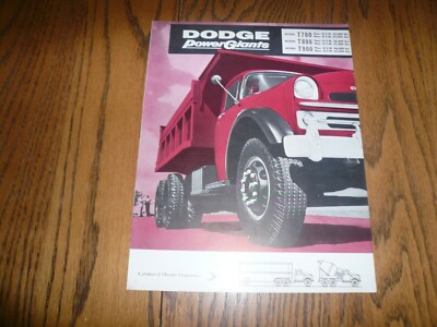1957 Dodge Trucks Power Giants Models T700 T800 T900 Sales Brochure