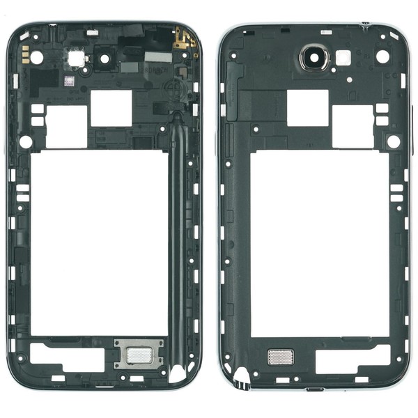 Samsung Galaxy Note 2 Lte N7105 GehäUse Cover Rahmen Black Schwarz-image