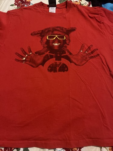 Mens BALZOUT RED Flavor Of Love Flavor Flav Promo Shirt Sz L Large Rare Public