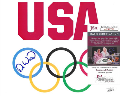 David Wise Signed 8x10 Photo w/ JSA COA #AC40760 USA Olympics Freestyle Skiing