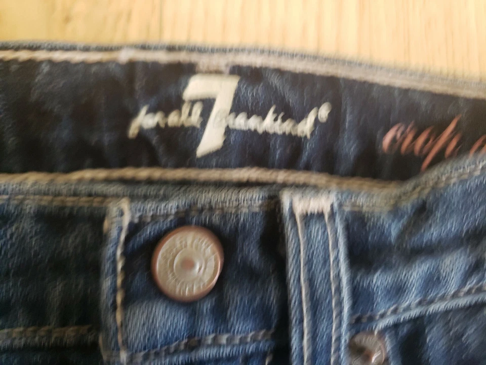 Calça jeans capri feminina 7 FOR ALL HUMANITY tamanho 5 - Imagem 4 de 4