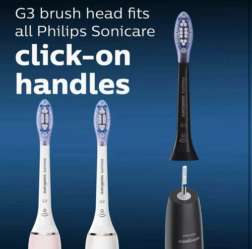 4/8er Philips Sonicare Ersatzbürsten G3 Gum Care Schwarz-Weiß Original HX9054 - Bild 2 von 27