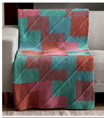 Stack it up Aran Garn EASY Decke STRICKMUSTER warm bleiben 