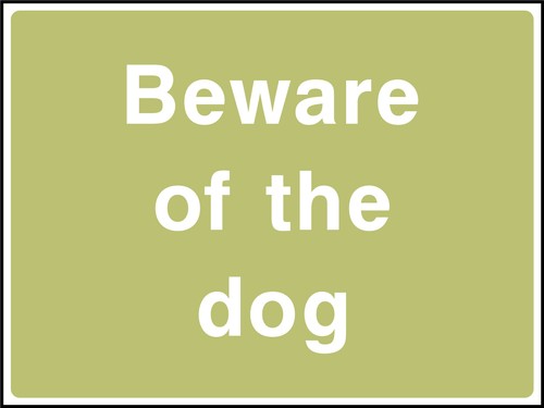 beware of the dog signs - self adhesive vinyl & plastic options