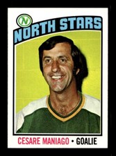 1976 77 Topps #240 Cesare Maniago North Stars NEAR MINT *5F