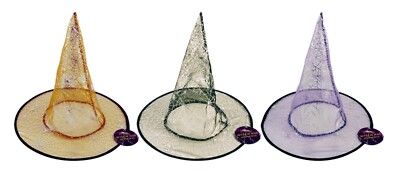 Erwachsene Kinder Hexenhut, Zauberer Halloween Hexen Kostüm Zubehör UK